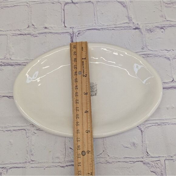 Crate & Barrel Camembert Cheese Oval Serving Plate (See also Jack and Cheddar) - Picture 6 of 6